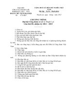 CHƯƠNG TRÌNH Đại hội Công đoàn cơ sở xã Thạnh Lợi