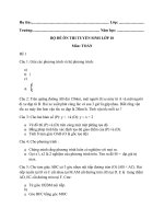 Đề luyện thi vào 10  môn toán