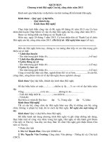 KỊCH BẢN Chương trình Hội nghị Cán bộ công chức năm 2013