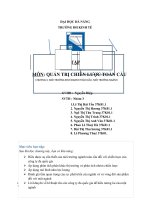 Tiểu luận môn quản trị chiến lược toàn cầu môi trường kinh doanh toàn cầu môi trường ngành 