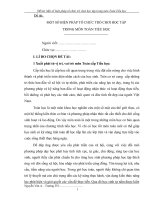 MỘT số BIỆN PHÁP tổ CHỨC TRÒ CHƠI học tập TRONG môn TOÁN TIỂU học