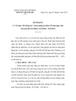 Kế hoạch tổ chức tết trồng cây 2013