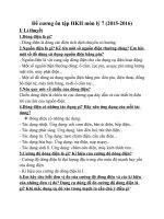 Đề cương ôn tập HKII môn lý 7