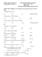 Đề kiểm tra HKII Toán 6 năm học: 2015 - 2016