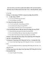 đề cương chi tiết nâng cao chất lượng huy động vốn tại NHTMCP Hàng Hải Việt Nam  CN Bắc Ninh
