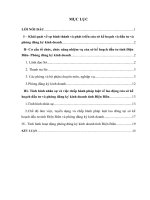 Báo Cáo Thực Tập Về UBND Tỉnh Điện Biên