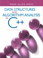Mark allen weiss, data structures and algorithm analysis in c++, prentice hall2014