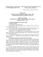 BÁO CÁO Tổng kết hoạt động Công đoàn nhiệm kỳ 2010 2012 và phương hướng nhiệm vụ nhiệm kỳ 2012 2015