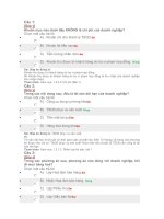 Đề thi trắc nghiệm kế toán có lời giải