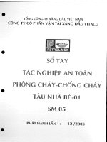 SỔ TAY TÁC NGHIỆP AN TOÀN PHÒNG CHÁY CHỮA CHÁY TÀU NHÀ BÈ