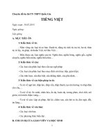 CĐ ÔN THPT QG: PHẦN TIẾNG VIỆT