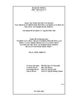 NGHIÊN CỨU THỰC TRẠNG Ô NHIỄM MÔI TRƯỜNG LAO ĐỘNG VÀ SỨC KHỎE, BỆNH TẬT CỦA CÔNG NHÂN TẠI MỘT SỐ NHÀ MÁY, XÍ NGHIỆP QUỐC PHÒNG ĐỀ XUẤT GIẢI PHÁP KHẮC PHỤC
