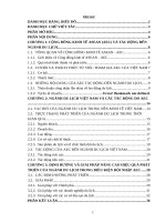 Cơ hội và thách thức: gia nhập cộng đồng kính tế ASEAN  AEC đến du lịch Việt Nam