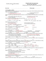 ĐỀ THI THỬ HK 2 KHỐI 10NC