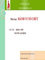 HVTC chương 4 Động viên người lao động