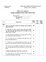 Chuẩn nghề nghiệp của giáo viên mầm non