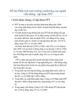 Phân tích môi trường marketing của ngành viễn thông –tập đoàn FPT