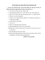 Hồ sơ bảo vệ luận văn thạc sĩ