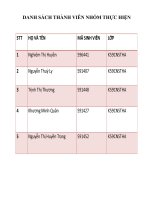 báo cáo kỹ thuật thực phẩm