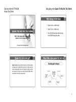 QUẢN TRỊ RỦI RO TÀI CHÍNH  BÀI 1: RỦI RO TÀI CHÍNH VÀ QUẢN TRỊ RỦI RO TÀI CHÍNH