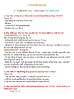 Lý thuyết ôn tập lý luận dạy học   võ thanh linh