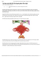 Tự làm nút thắt để cầu hạnh phúc bền chặt   megafun   cổng giải trí trực tuyến