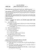 Đề cương môn học hóa phân tích