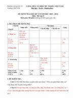 de thi The duc 8 ky II ma tran