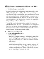 Phân tích môi trường Marketing của LOTTERIA