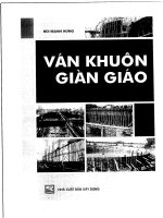 Ebook ván khuôn và giàn giáo trong thi công xây dựng  phần 1
