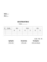 Báo cáo tổng hợp công nợ