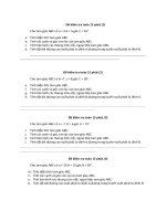 Đề kiểm tra toán 15 phút