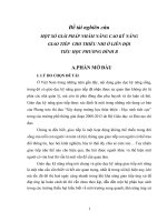 skkn nâng cao kĩ năng giao tiếp cho học sinh tiểu học