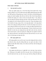 Tiểu luận Kỹ năng giai tiếp đàm phán trong hoạt động lãnh đạo