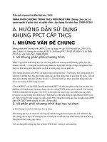 Phân phối chương trình môn Ngữ văn