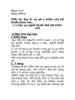 Giáo án lịch sử 8 chuẩn 70 tiết 14,15 bài 8,9