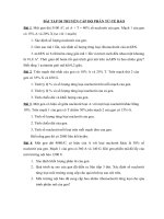 BÀI tập DI TRUYỀN cấp độ PHÂN tử  tế bào