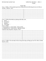 để kiểm tra cuối học kỳ II hóa 11