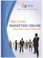Ứng Dụng Hiệu Quả Marketing Online Trong Kinh Doanh