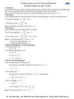 Hệ thống công thức Vật Lý lớp 12 chương trình Phân Ban