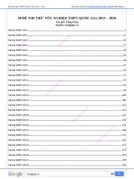 Tuyển chọn 30 đề thi thử lý THPT quốc gia 2015 2016 có đáp án