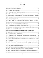 Báo cáo thảo luận: PHÂN TÍCH DOANH THU CỦA CÔNG TY SỮA VINAMILK