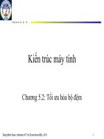 Kiến trúc máy tính Chương 6: Tối ưu hóa bộ đệm