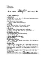 Giáo án lịch sử 8 chuẩn 20