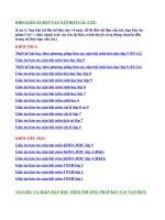 KHO GIÁO ÁN BÀN TAY NẶN BỘT (các cấp)