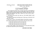 Công văn chấp thuận tuyển lao động nước ngoài