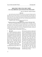 Khai thác tiềm năng phát triển các loại hình du lịch ở huyện đảo phú quốc
