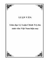 Giáo dục lý luận chính trị cho sinh viên việt nam hiện nay 