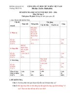 de thi the duc 9 ky II ma tran