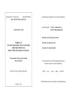 NGHIÊN CỨU TỔ CHỨC BẢO ĐẢM KỸ THUẬT CÔNG BINH CHIẾN DỊCH PHÒNG NGỰ TRONG CHIẾN TRANH BẢO VỆ TỔ QUỐC